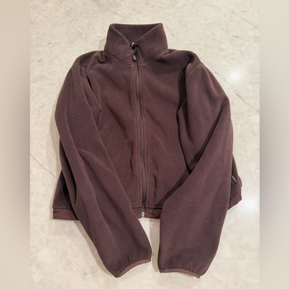 TNA Brown Zip-Up Sweatshirt